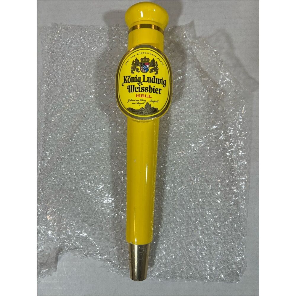 König Ludwig Weissbier Hell beer tap handle